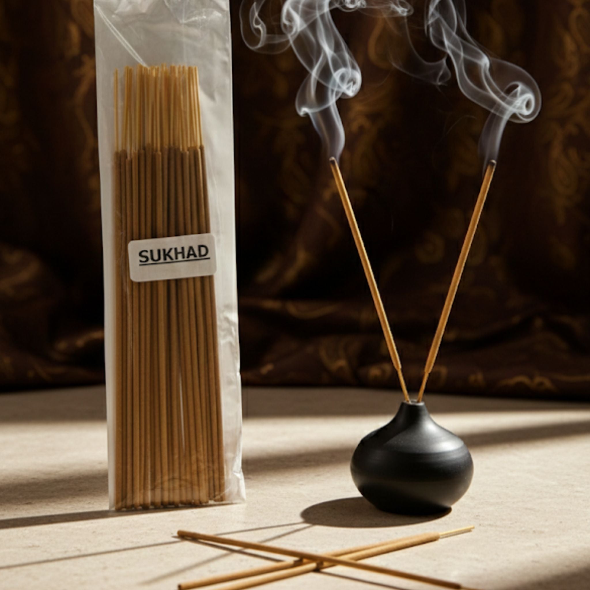 Sukhad Sandalwood Incense Sticks – Traditional Long Lasting Agarbatti for Puja & Meditation
